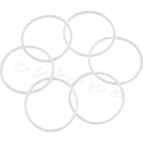 MEXI 6Pcs New Replacement Gaskets Rubber Seal Ring For Magic Bullet Flat/Cross Blade