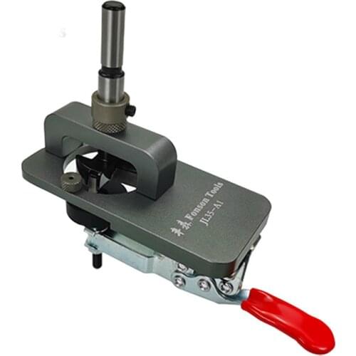 35mm Hinge Hole Drilling Guide Locator w/ Fixture Aluminum alloy Hole Opener template Door Cabinets For Woodworking Tool