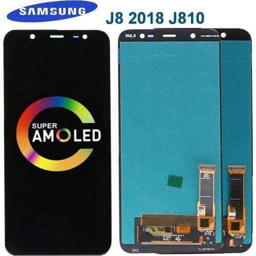 Original 6.0'' AMOLED LCD for SAMSUNG Galaxy J8 2018 Display Touch Screen For Galaxy J810 J810F SM-J810FN Lcd Display Digitizer