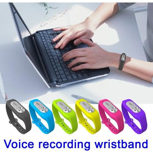 Wristband voice recorder USB audio recorder continuous power supply for 20 hours and 16GB recording 280 hours