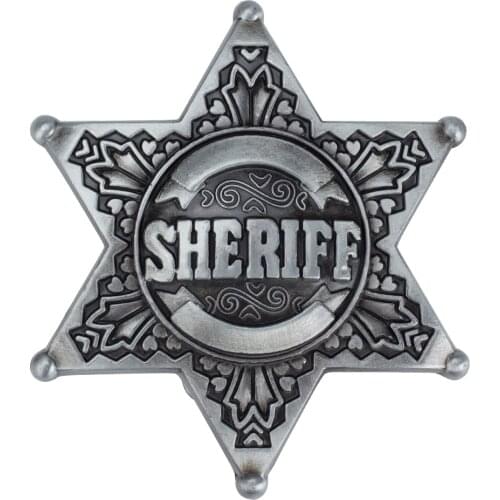 Sheriff mark Leisure belt buckle belt accessories suitable for wet person belt width is 3.8 CM