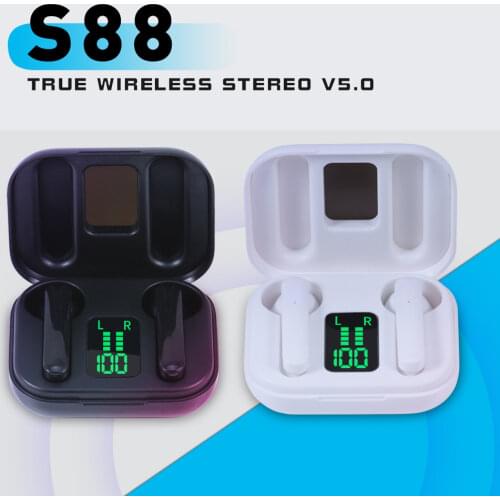 S88 TWS Fingerprint Touch Bluetooth Music Headset, High-definition Stereo Wireless Earphone, Noise Reduction Gaming Earpiece