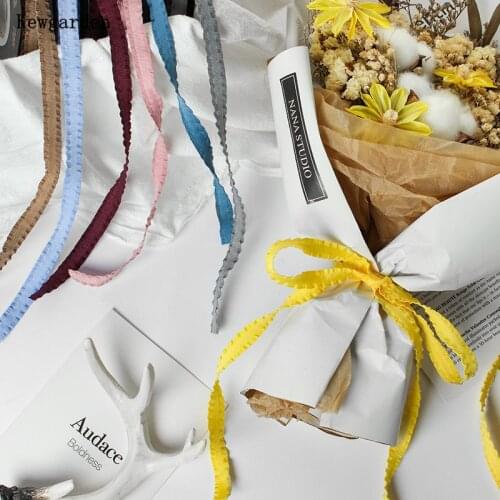 Kewgarden DIY Headband Bow Hair Accessories Handmade Tape Ruffled Grosgrain Ribbon 3/8" 1cm Gift Bouquet Package Riband 20 Yard