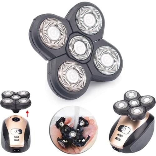 4D Men 1PC Replacement Shaver Head Electric Shaver 5 Cutter spare razor blades intelligent floating extra head Stainless Steel