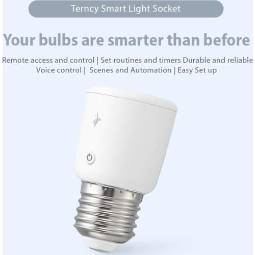 Terncy Light Socket (E26/E27) -Homekit, Google Home, Alexa