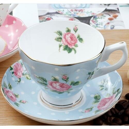 Top Grade Bone China Coffee Cup Creative European Tea Cup Set And Saucer Home Party Afternoon Tea Teacup Porcelain Nice Gift