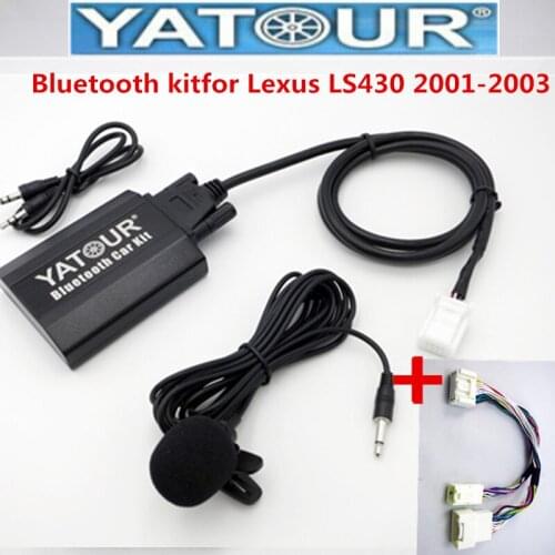 Yatour audio Bluetooth Kit Car Mp3 player for Lexus LS430 2001-2003 handsfree Car Atapter Digital Music Changer