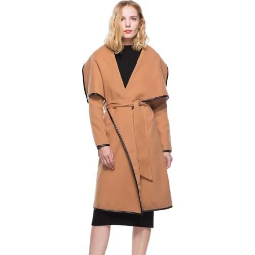 Casaco Feminino Lycra Woven Full Turn-down Collar Top Trench Coat 2018 New The Skin Long Windbreaker Loose Coat Goods In Stock