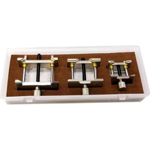 3 in 1 Durable Metal Watch movement Case holder Bracket Kit Watchmaker Adjustable Clamp Repair Tools parts