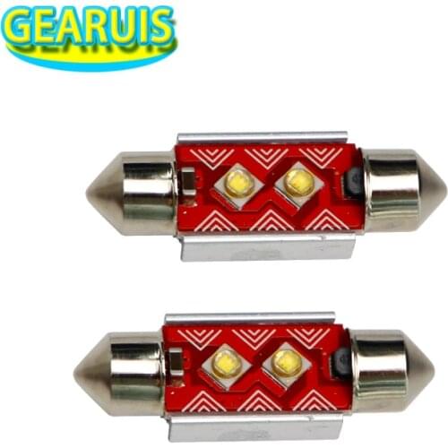 4pcs c5w led CANBUS no error C10W bulb Festoon 3W 0.23A 2 SMD 3535 LED chips Dome reading lamp car Interior Light White 12V-20V