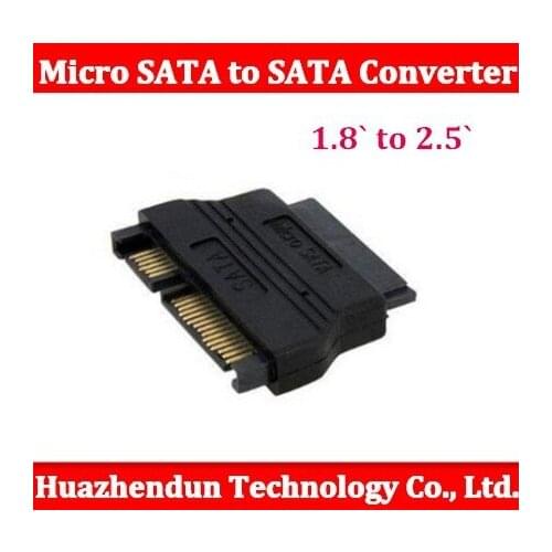 50pcs/lot New 1.8` to 2.5` SSD mSATA micro SATA to SATA converter adapter