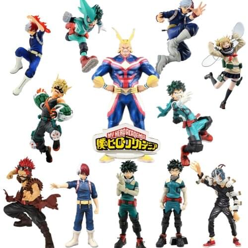 Anime My Hero Academia Tomura Toga Midoriya Izuku All·Might PVC Action Figures Toy Boku no Hero Academia Statue Figura Toys