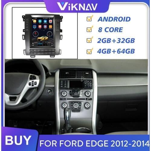 Car Radio Multimedia Player for Ford Edge 2012 2013 2014 Android Auto Stereo Head Unit GPS Navigation Screen