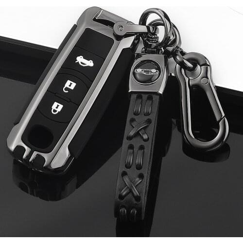 Zinc alloy+Silicon Car Smart Remote Key Case Cover Chain For Mazda 2 3 6 Axela Atenza CX-3 CX4 CX5 CX-7 CX-9 2015 2016 2017 2020