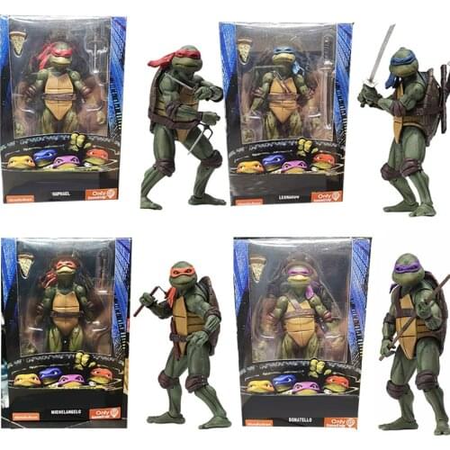 Leonardo Figure Raphael Michelangelo Donatello Action Figure NECA Classic Movie Film 1990s Toys Doll Gift