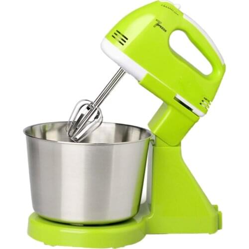 Electric Hand Mixer 7-Speed Mini with Bucket Stand Mixer for Baking Cake