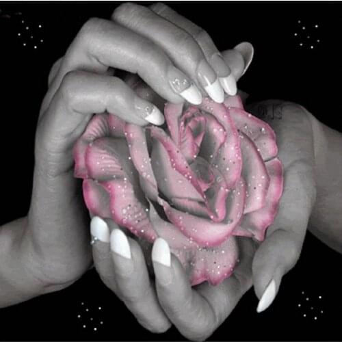 Hobby crafts diamond embroidery pattern paintings rhinestones mosaic rose full diamond painting hand 5d diamond mosaic icon