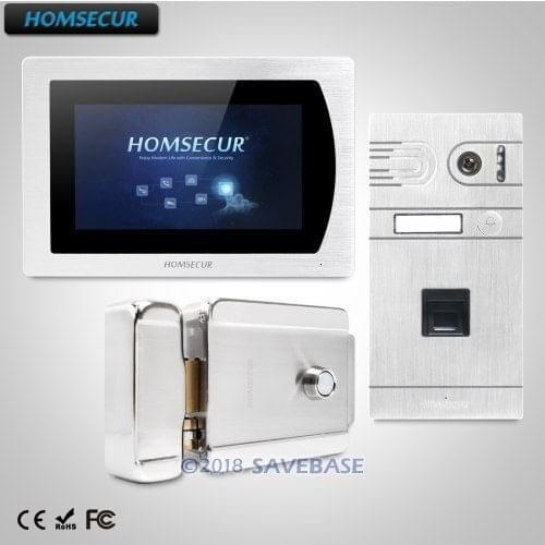 HOMSECUR 7" Video&Audio Home Intercom+Recording & Snapshot Monitor for House/Flat BC061-S + BM717-S