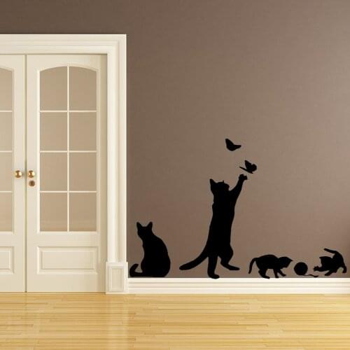 Beauty cat Wall Mural Removable Wall Decal For Kids Rooms Nursery Room Decor Removable Decor Wall Decals