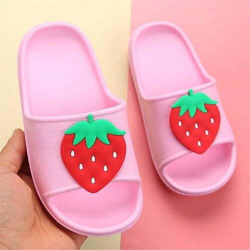 Summer Kids Slippers Girls Children Shoes Cartoon Boys Slippers Home Light EVA Barthroom Flip Flop Garden Footwear Beach Sandals
