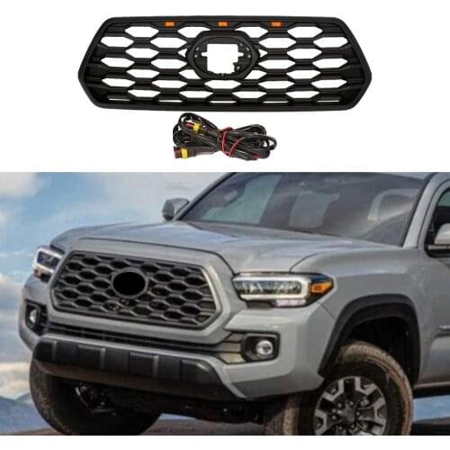 Modified For Tacoma Bumper Grilles For Tacoma 2016 2017 2018 2019 2020 2021 TRD SPORT Front Radiator Racing Grill Grille Mesh