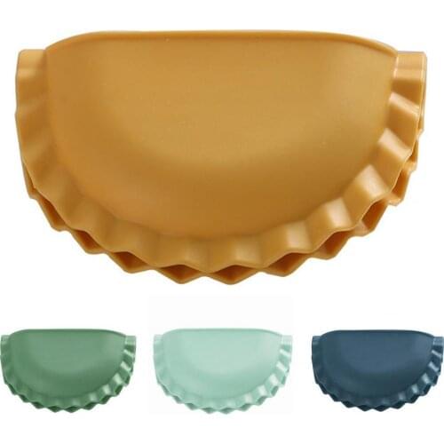 Creative Dumpling Shape Heat Insulation Glove Non-slip Wear-resistant Silicone Comfortable Cooking Oven Mitts for Household