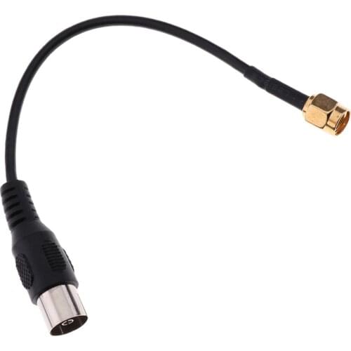 IEC DVB-T TV PAL female to SMA Male Jumper Pigtail Cable RG174