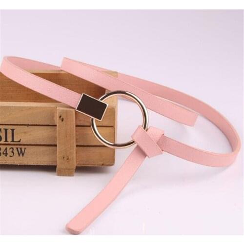 Narrow Waistband PU Belts Women 108cm*1cm Female Dress Lady Strap Decorative Casual Band