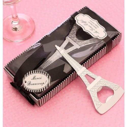 Romantic Paris Tower Bottle Opener Novelty Wedding Souvenirs Party Favor gifts with retail package box LX6674