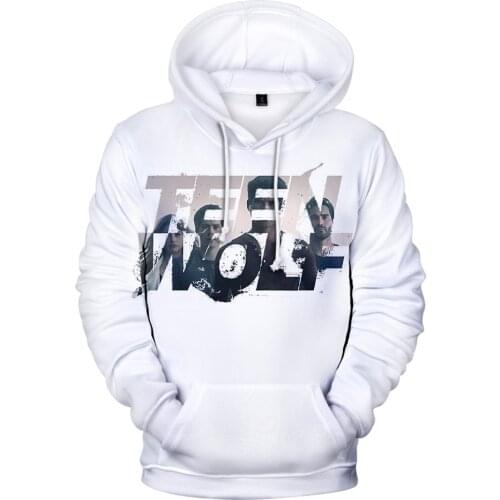 Trendy Popular Derekhale Pullover Men Women Teen Wolf Hoodie Sweatshirts Long Sleeve Keep Warm 3D High Quality 3D Hoodie Casual