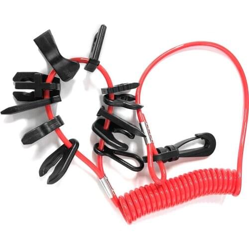 Boat Kil l Switch 11-Key Safety Lanyard For Honda/Yama ha Mercury Evinrude Johnson E31001 Yacht Boat Trailer Spare Parts