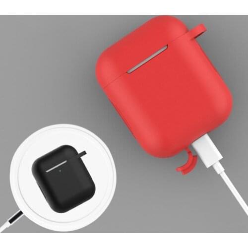 Silicone Wireless Bluetooth Earphone Protective Storage Case for AirPods 1 2 dust-proof and anti-scratch Earphone Accessories