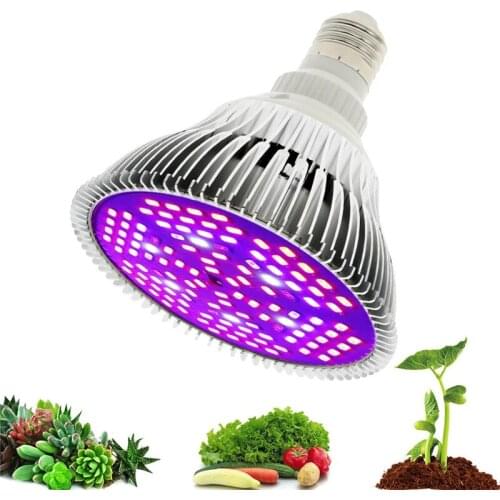 LED Grow Light Full Spectrum 10W 30W 50W 80W E27 A85-265V LED Growing Bulb for Indoor Hydroponics Flowers Plants LED Growth Lamp