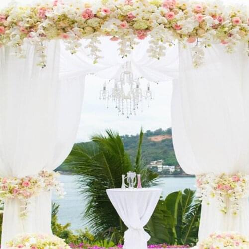 Top!!! 48CMx5M Tulle Roll Crystal Fabric Organza Tulle Roll Spool Wedding Decoration Birthday Party Kids Baby Shower 5ZSH015