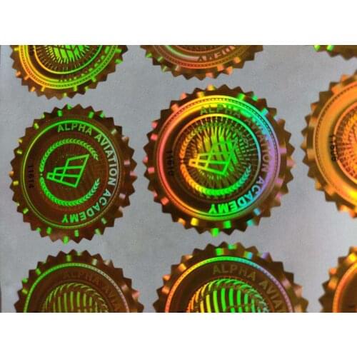 High quality custom self-adhesive label 3D hologram sticker