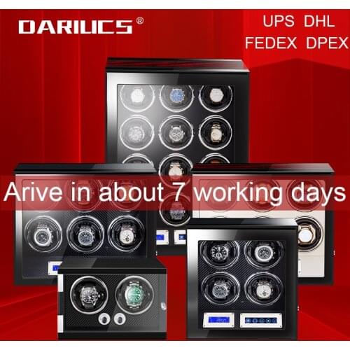 High-End Wood Watch winder Luxury Automatic watches box with Mabuchi motor LCD touch screen and Wooden Watch Accessories Box