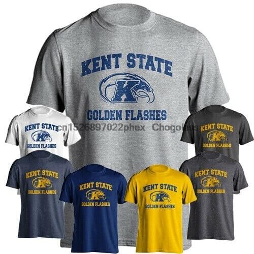 Kent State University Golden Flashes Distressed Retro Logo Short Sleeve T-Shirt