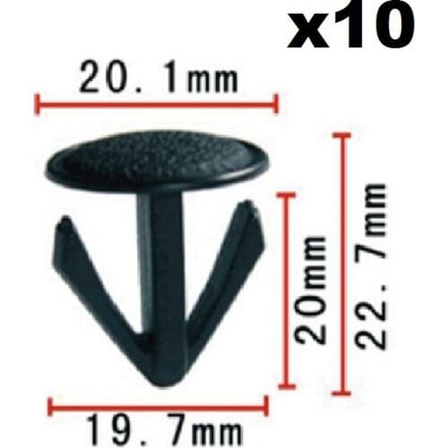 10pcs For Honda Series Fixed buckle / Nylon Retainer Clip x10