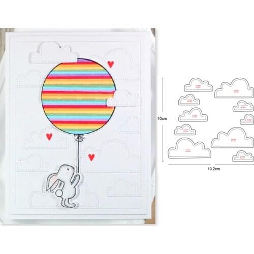 Customized dies 10pcs Clouds Border Metal Cutting Dies Scrapbooking dies Embossing fustelle Paper Card Making Craft Stencil Dies