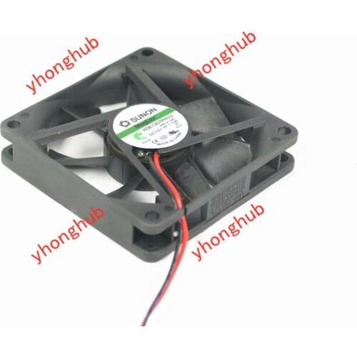 SUNON KDE1207PHV2 DC 12V 1.1W 70x70x15mm 2-wire Server Cooling Fan