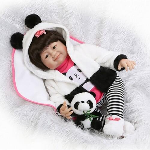 20" Girl Doll Reborn Silicone Vinyl Children Play House Toys Bebe Gift Boneca Reborn Silicone Reborn Baby Dolls Toys for Girls