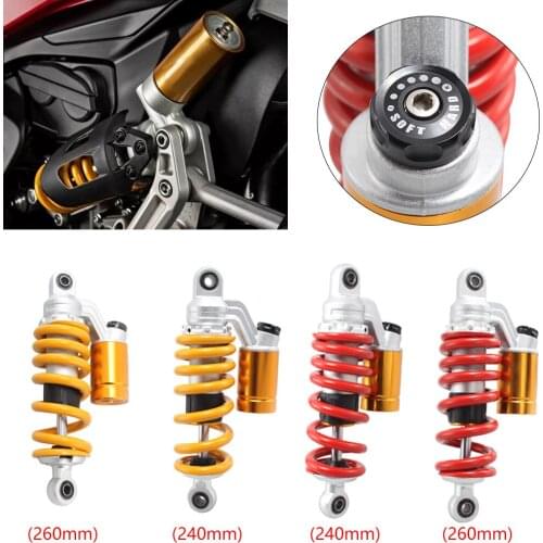 240 260mm Universal Air Shock Absorber Rear Suspension Damper For Honda Msx125 Yamaha ATV Kawasaki Quad Off-road Dirt Bike Cafe