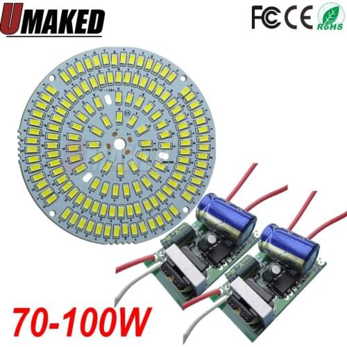 70W 100W 5730SMD Light Board Led Lamp Panel For Ceiling + AC 160-265V LED power supply driver,led lighting source, led PCB board