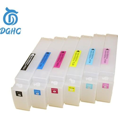 800ml 6Colors HP 81 83 Empty Refillable Ink Cartridge With Chip Decoder For HP Designjet 5000 5500 5500ps 5100 Printer