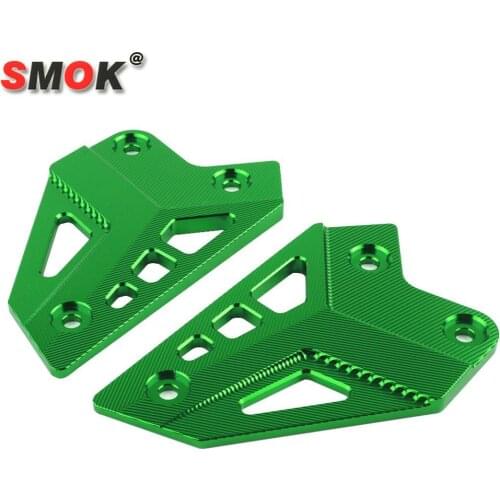 Smok For Kawasaki Z900 2017 2018 Motorcycle Accessories CNC Aluminum Alloy Footrest Foot Rest Rearset Protective Guard Cover