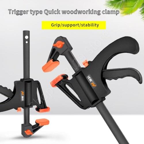 Quick Woodworking Heavy Duty F Clamp Quick Grip Bar Easy Disassemble Double Direction Fixing Clamp High Hardness Hand Tool
