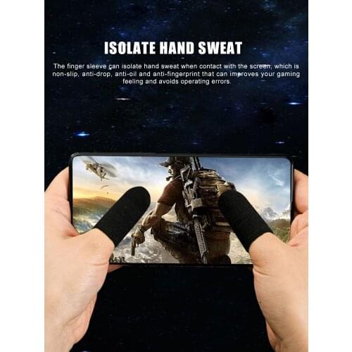 1 Pair of Finger Sleeves Mobile Game Controller Anti-skid Sweatproof Fingertips Case Protector gaming accessories