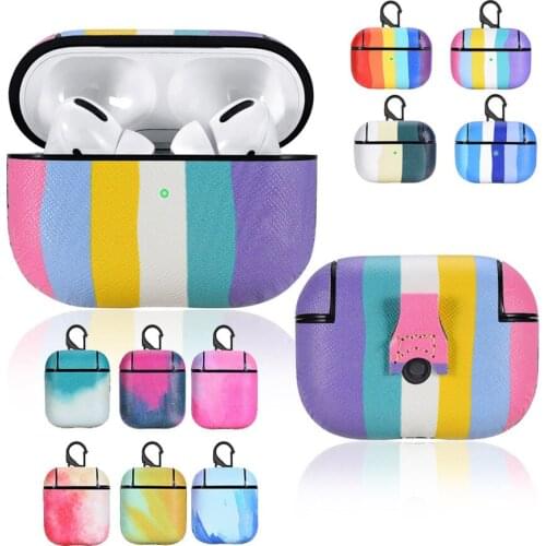 PU Leather Bluetooth Earphone Case For Apple AirPods Pro Anti-dust Headphone Cases For Airpods 3 Protective Cover