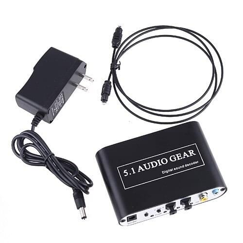 Digital Audio Decoder 5.1 Audio Gear DTS/AC3/6CH Digital Audio Converter LPCM To 5.1 Analog Output 2.1