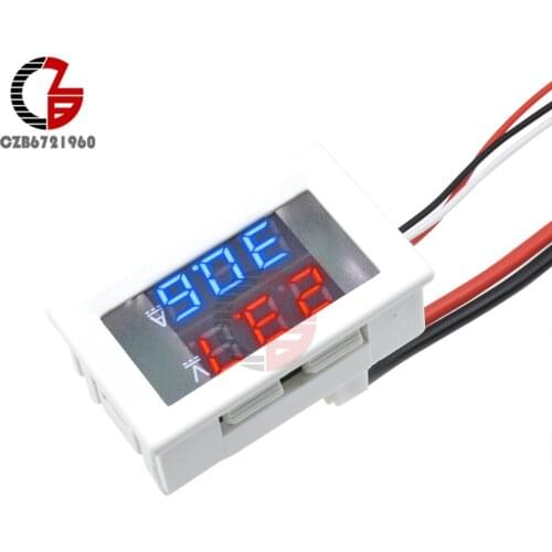 Mini DC Digital Voltmeter Ammeter 0.56" Car Motorcycle Voltage Current Meter Volt Amp Tester Detector Battery Level Indicator